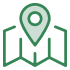 Icon illustration of a paper map