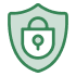 Icon illustration of a shield